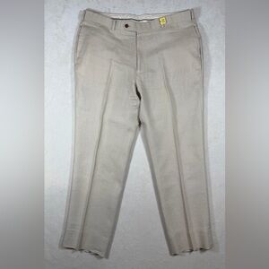Brooks Brothers Irish Linen 40W 30L Light Khaki Chinos Lightweight Lux